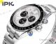 IPK Factory Rolex Daytona Paul Newman 'Blaken' Steel Silver Dial Watch Vintage Style (4)_th.jpg